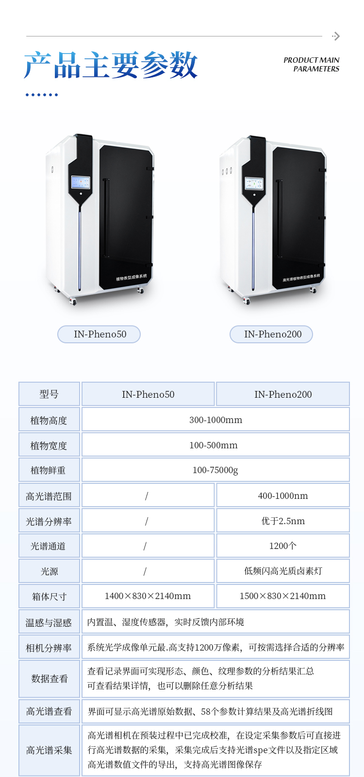 高通量植物表型成像仪